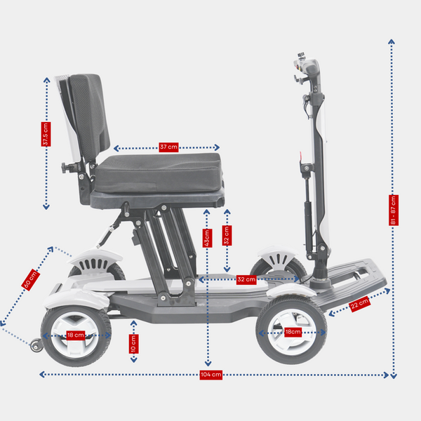 AXIS - 4-Wheel-Steer Folding Mobility Scooter