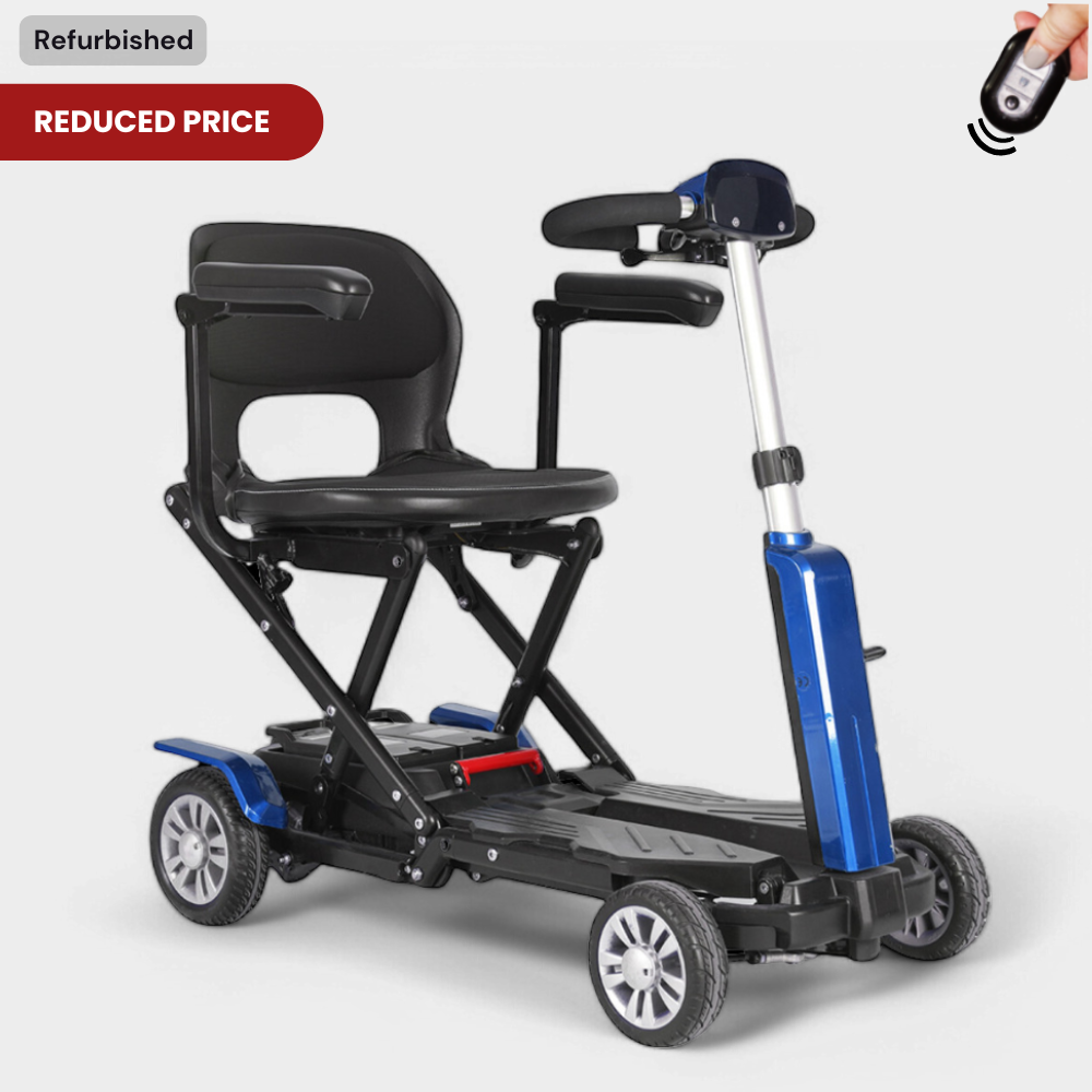 Refurbished - Zinnia The Auto Folding Mobility Scooter - Blue