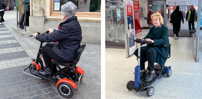 Stylish Travel Folding Mobility Scooters