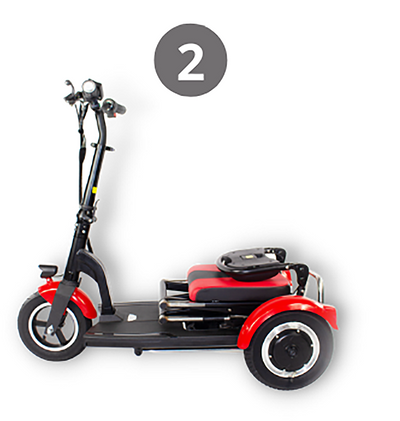  Lupin - The Folding Mobility Scooter - Red