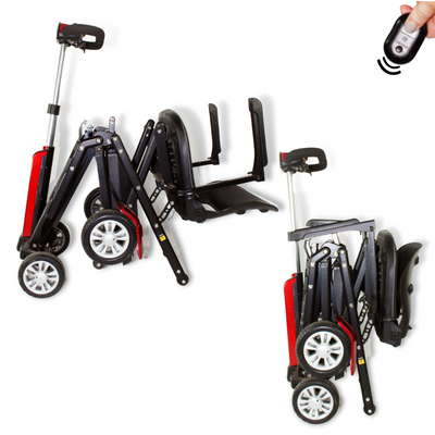Refurbished - Zinnia The Auto Folding Mobility Scooter - Red