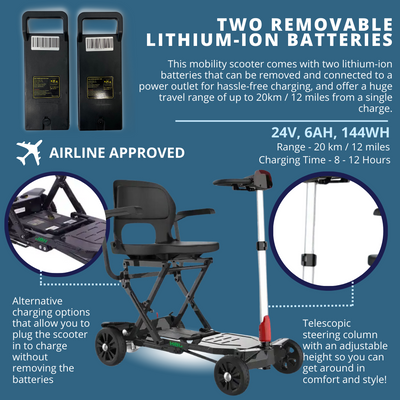 ZINNIA CarbonLite  - The Folding Mobility Scooter