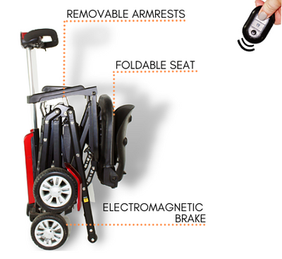 Lightweight Automatic Folding Travel Mobility Scooter