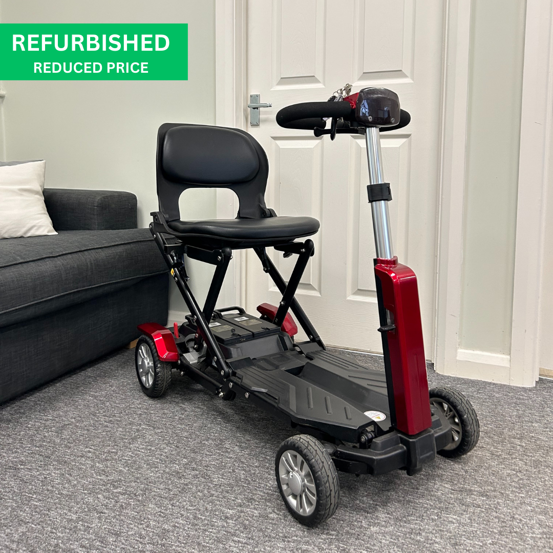 Refurbished - Zinnia The Auto Folding Mobility Scooter - Red