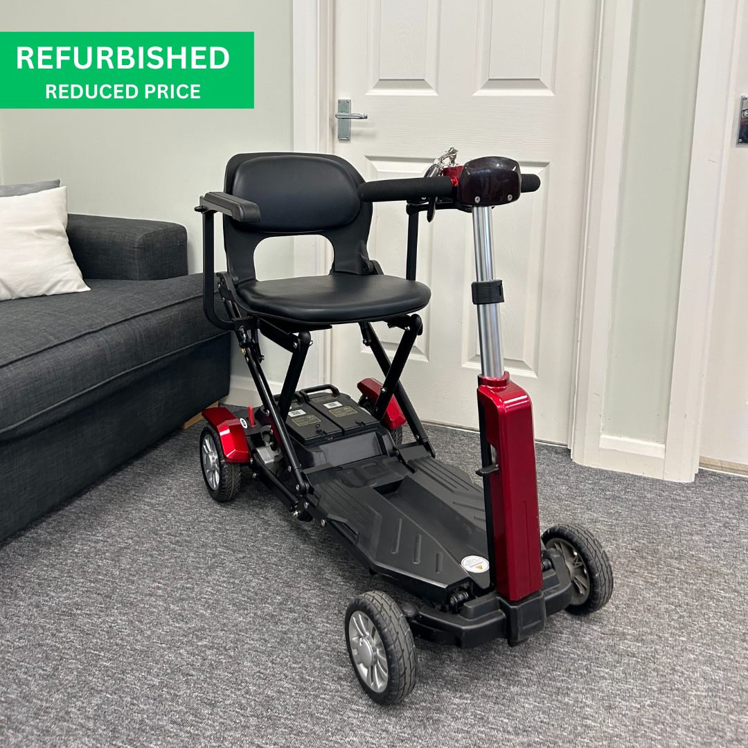 Refurbished - Zinnia The Auto Folding Mobility Scooter - Red